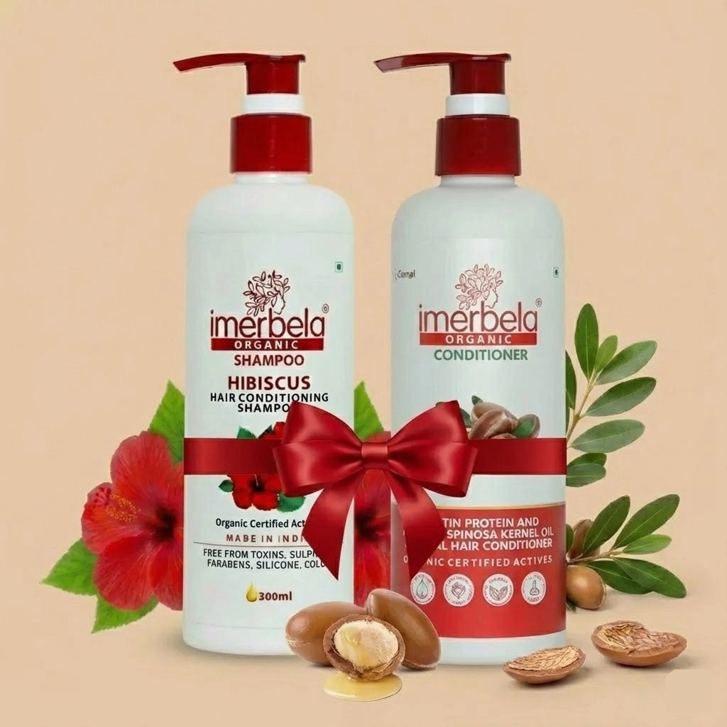Hibiscus Shampoo + Argania Hair Conditioner